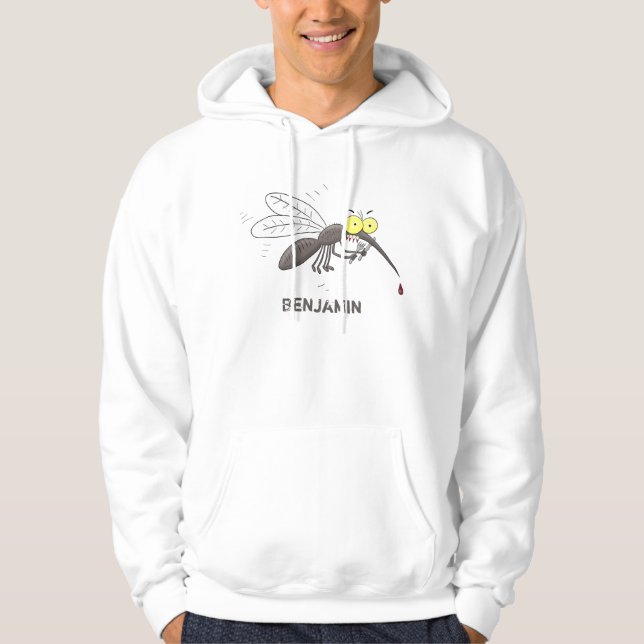 Sudadera Ilustracion personalizado de insectos de mosquitos (Anverso)