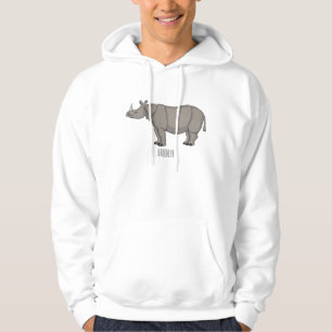 Sudadera Ilustracion personalizado de Javan rhinoceros