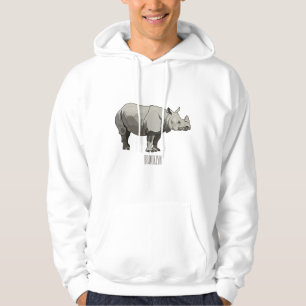 Sudadera Ilustracion personalizado de Javan rhinoceros