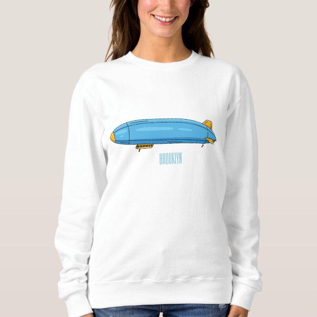 Sudadera Ilustracion personalizado de la aeronave (Anverso)