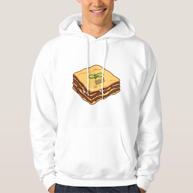 Sudadera Ilustracion personalizado de Lasagna (Anverso)