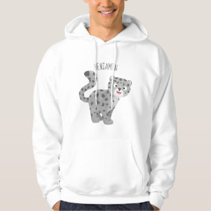 Sudadera Ilustracion personalizado de leopardo de las nieve