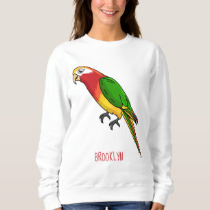 Sudadera Ilustracion personalizado de loro feliz