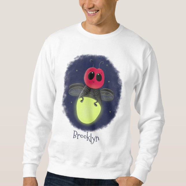 Sudadera Ilustracion personalizado de luciérnaga de bichos  (Anverso)