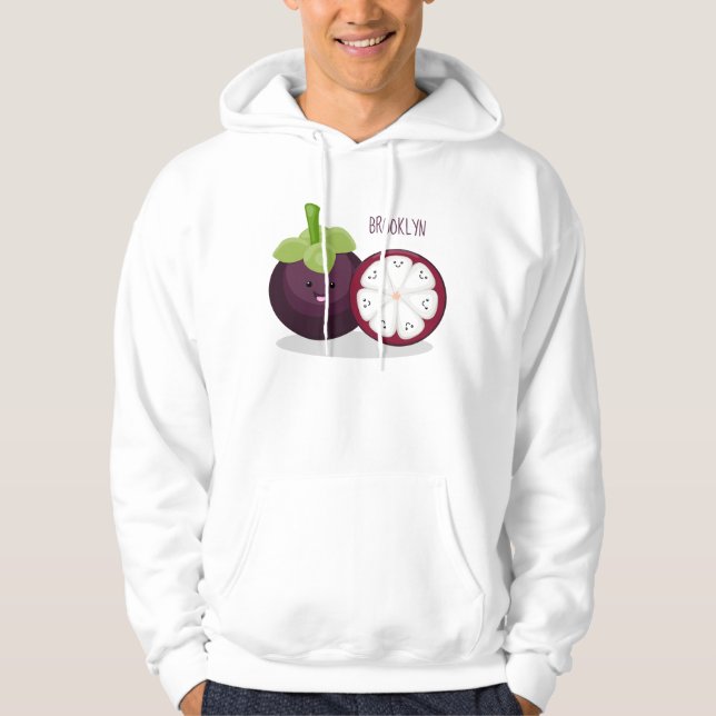 Sudadera Ilustracion personalizado de mangostino morado (Anverso)