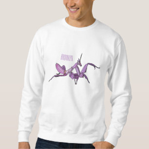Sudadera Ilustracion personalizado de mantis orquídea