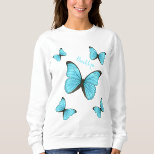 Sudadera Ilustracion personalizado de mariposas morfo