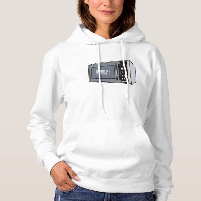 Sudadera Ilustracion personalizado de microondas (Anverso)