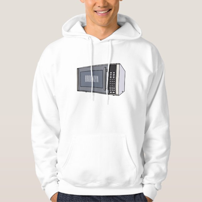 Sudadera Ilustracion personalizado de microondas (Anverso)