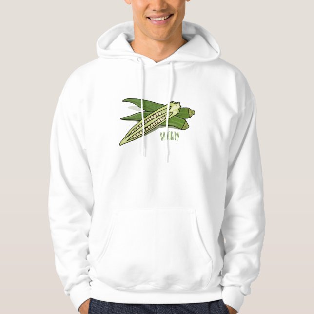 Sudadera Ilustracion personalizado de Okra (Anverso)