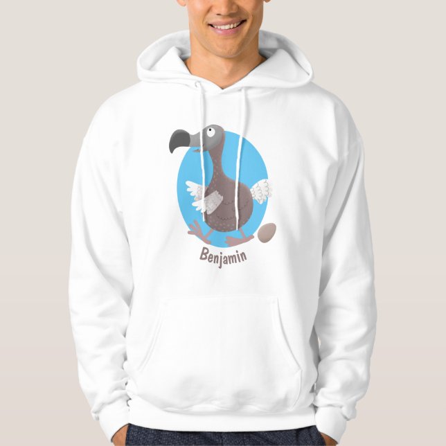 Sudadera Ilustracion personalizado de pájaro dodo gracioso (Anverso)