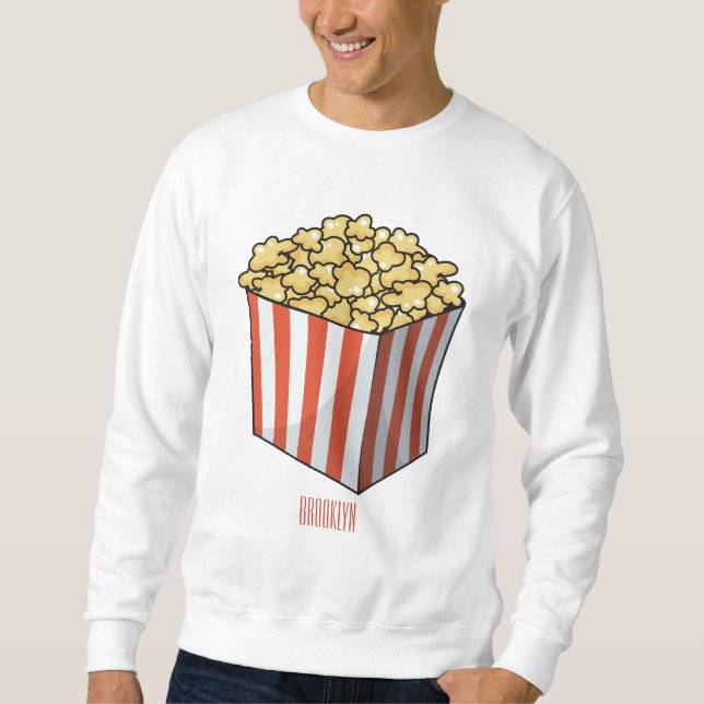 Sudadera Ilustracion personalizado de palomitas (Anverso)
