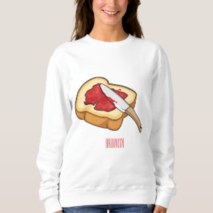 Sudadera Ilustracion personalizado de pan y mermelada