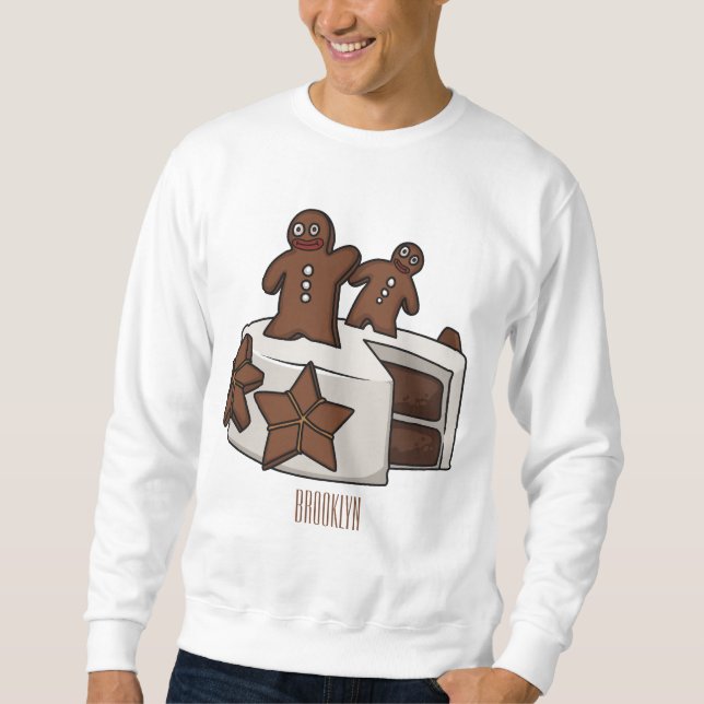 Sudadera Ilustracion personalizado de pastel de pan de jeng (Anverso)