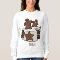 Ilustracion personalizado de pastel de pan de jeng
