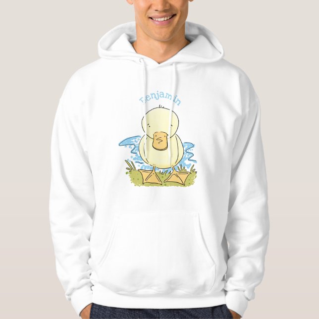 Sudadera Ilustracion personalizado de pato amarillo (Anverso)