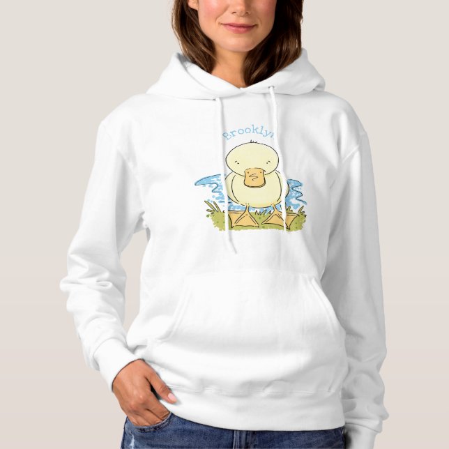 Sudadera Ilustracion personalizado de pato amarillo (Anverso)