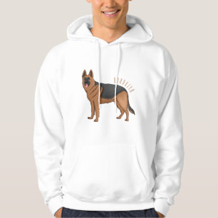 Sudadera Ilustracion personalizado de perro pastor alemán