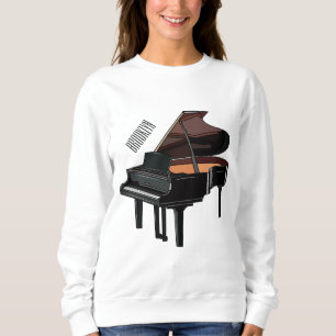 Sudadera Ilustracion personalizado de piano