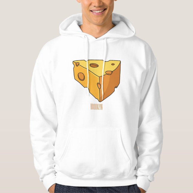 Sudadera Ilustracion personalizado de queso (Anverso)