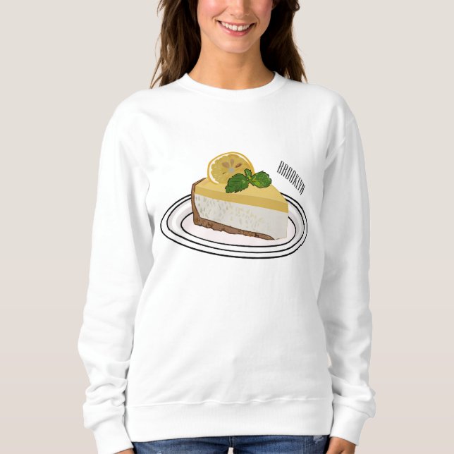 Sudadera Ilustracion personalizado de queso de limón (Anverso)
