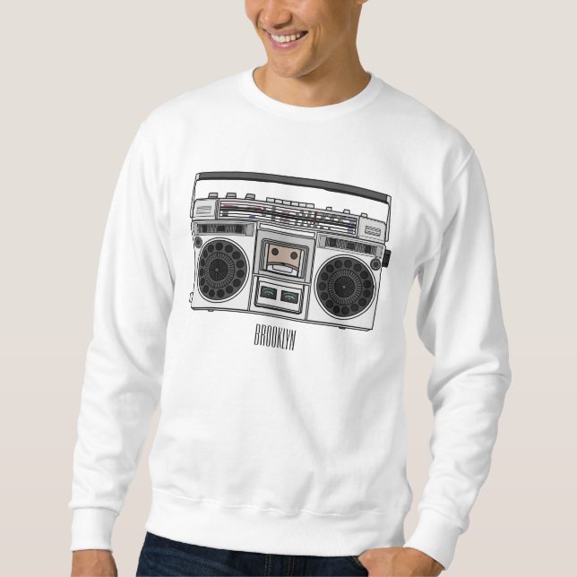 Sudadera Ilustracion personalizado de radio (Anverso)