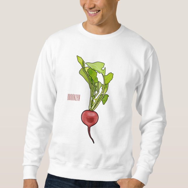 Sudadera Ilustracion personalizado de Radish (Anverso)