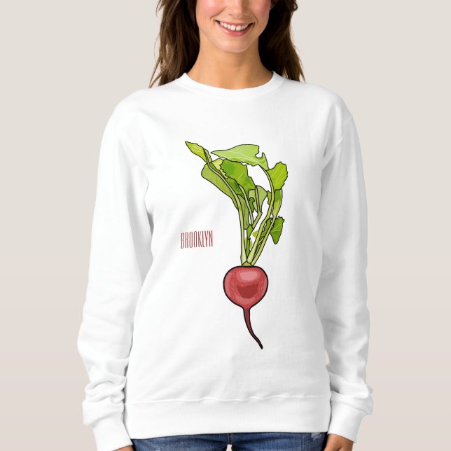 Sudadera Ilustracion personalizado de Radish (Anverso)