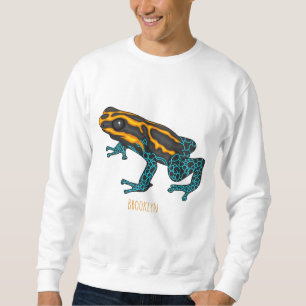 Sudadera Ilustracion personalizado de rana darda venenosa