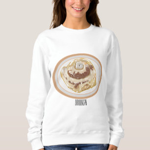 Sudadera Ilustracion personalizado de rollo de canela