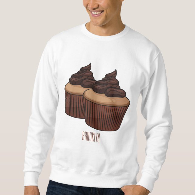 Sudadera Ilustracion personalizado de tarta (Anverso)