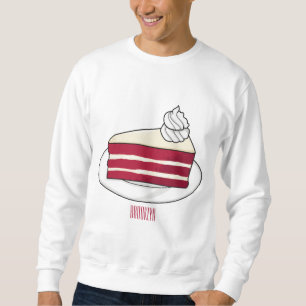 Sudadera Ilustracion personalizado de tarta de terciopelo r