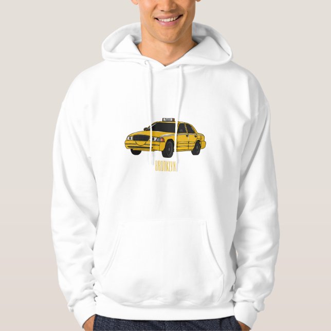 Sudadera Ilustracion personalizado de taxi (Anverso)