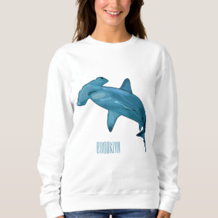 Sudadera Ilustracion personalizado de tiburón martillo