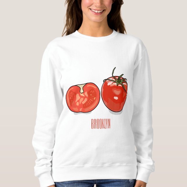 Sudadera Ilustracion personalizado de tomate (Anverso)