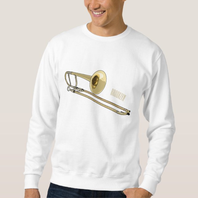 Sudadera Ilustracion personalizado de Trombone (Anverso)