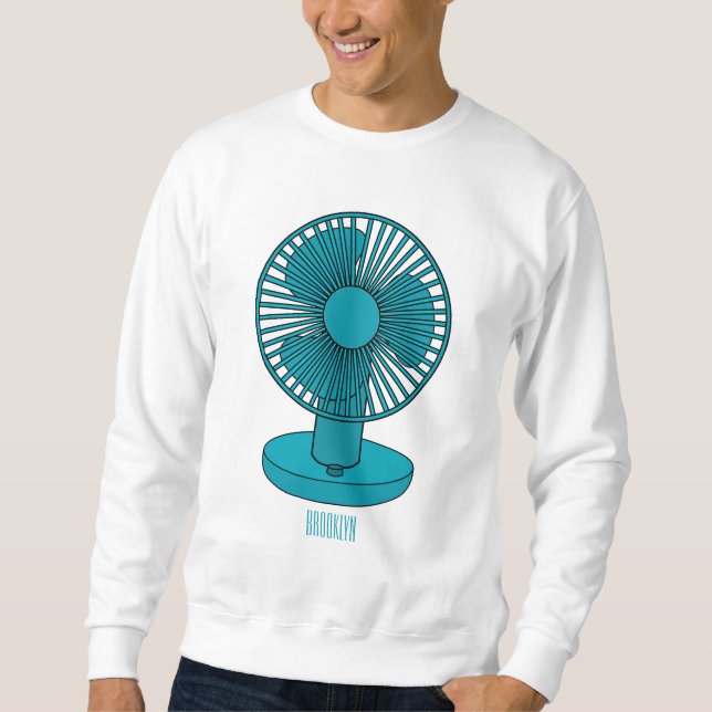 Sudadera Ilustracion personalizado de ventilador (Anverso)