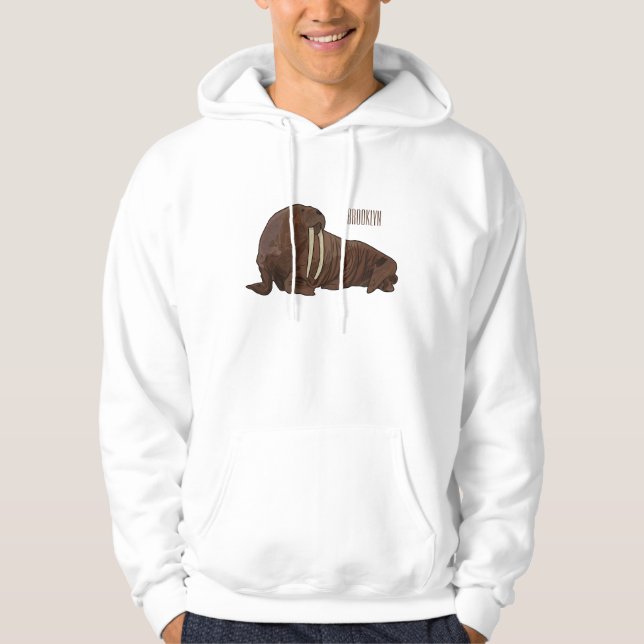 Sudadera Ilustracion personalizado de Walrus (Anverso)