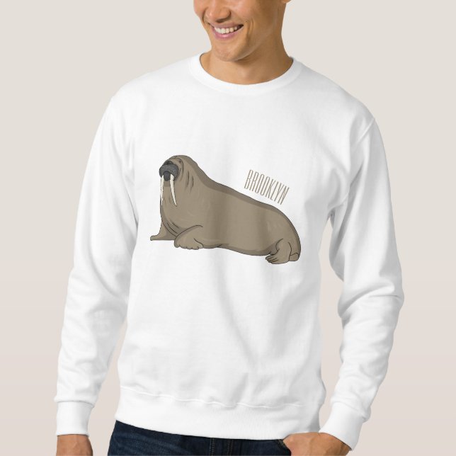Sudadera Ilustracion personalizado de Walrus (Anverso)