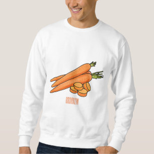 Sudadera Ilustracion personalizado de zanahoria