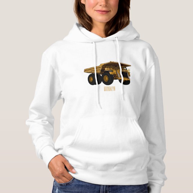 Sudadera Ilustracion personalizado del camión de altura (Anverso)