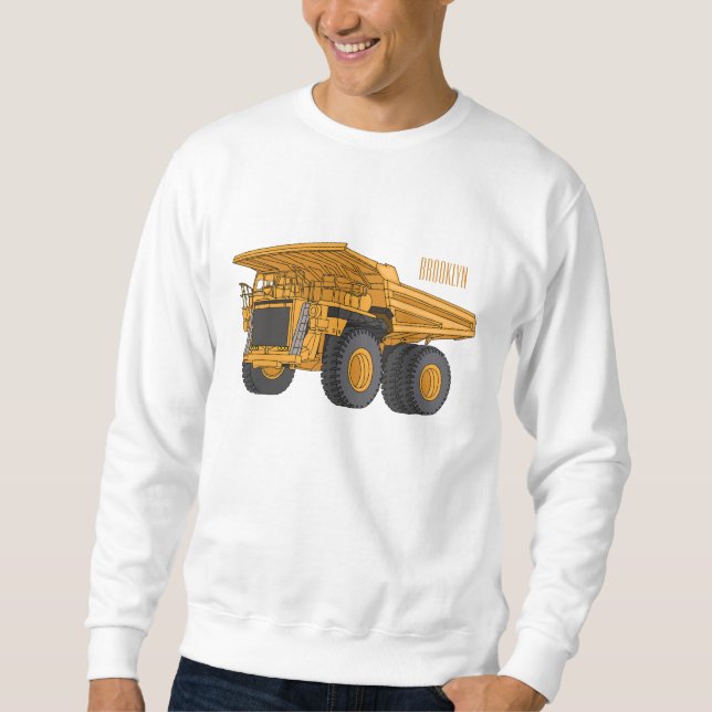 Sudadera Ilustracion personalizado del camión de altura (Anverso)