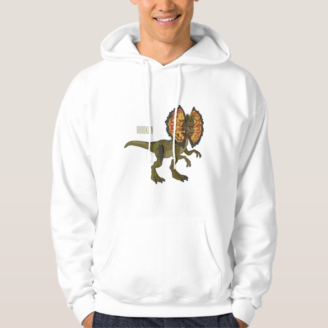 Sudadera Ilustracion personalizado Dilophosaurus (Anverso)