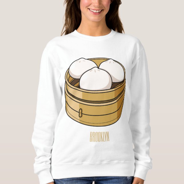 Sudadera Ilustracion personalizado Dim sum (Anverso)