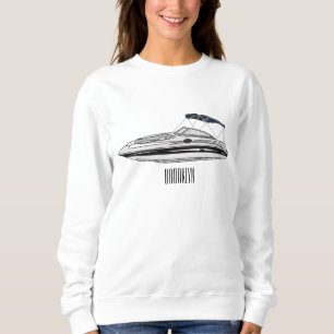 Sudadera Ilustracion personalizado en motocicleta
