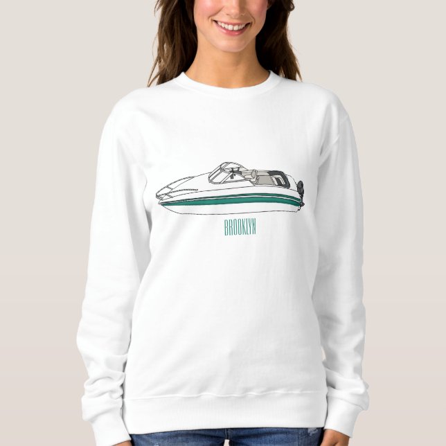 Sudadera Ilustracion personalizado en motocicleta (Anverso)