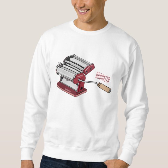 Sudadera Ilustracion personalizado fabricante de pasta (Anverso)