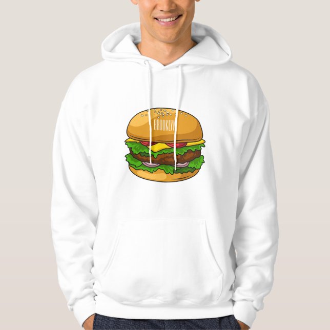 Sudadera Ilustracion personalizado Hamburger (Anverso)