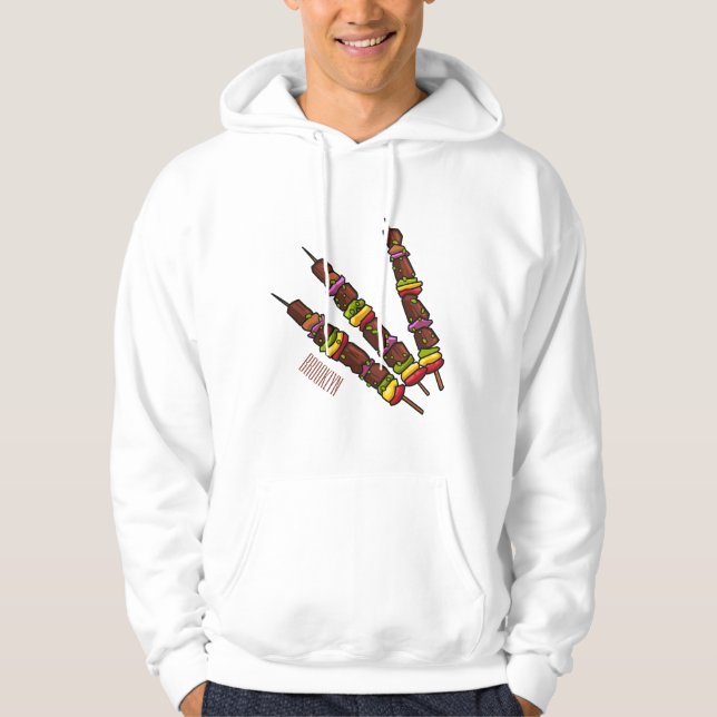 Sudadera Ilustracion personalizado kebab o kabob (Anverso)