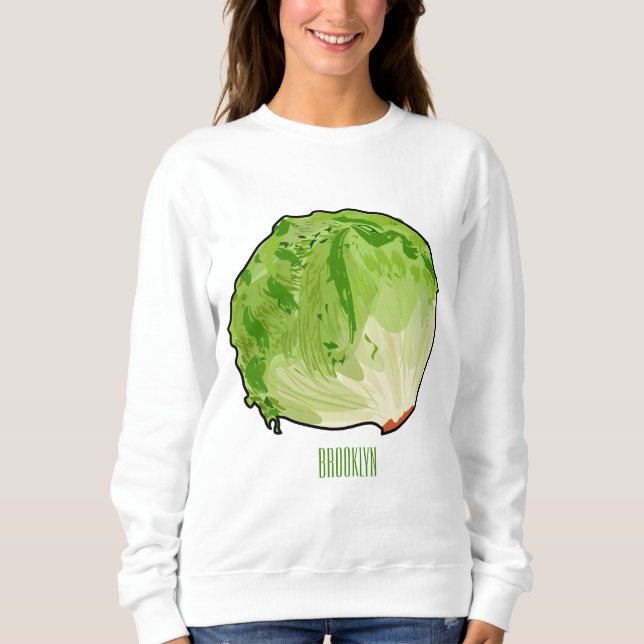 Sudadera Ilustracion personalizado Lettuce (Anverso)